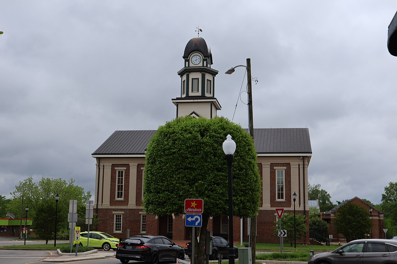 Historic Chatham County Courthouse in downtown Pittsboro